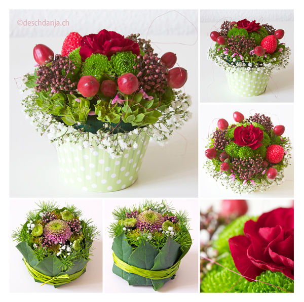 Collage Florale Cupcakes