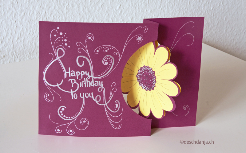 Flower Swing Card