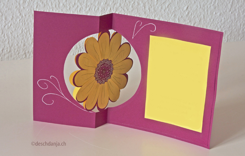 Flower Swing Birthday Card