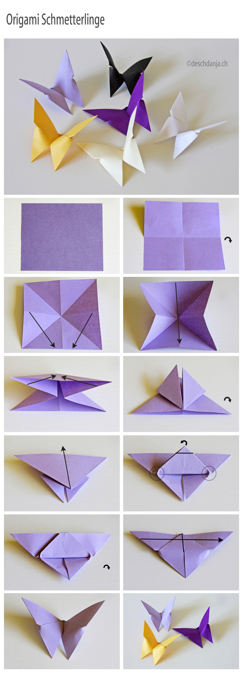 How to make Origami Butterflies