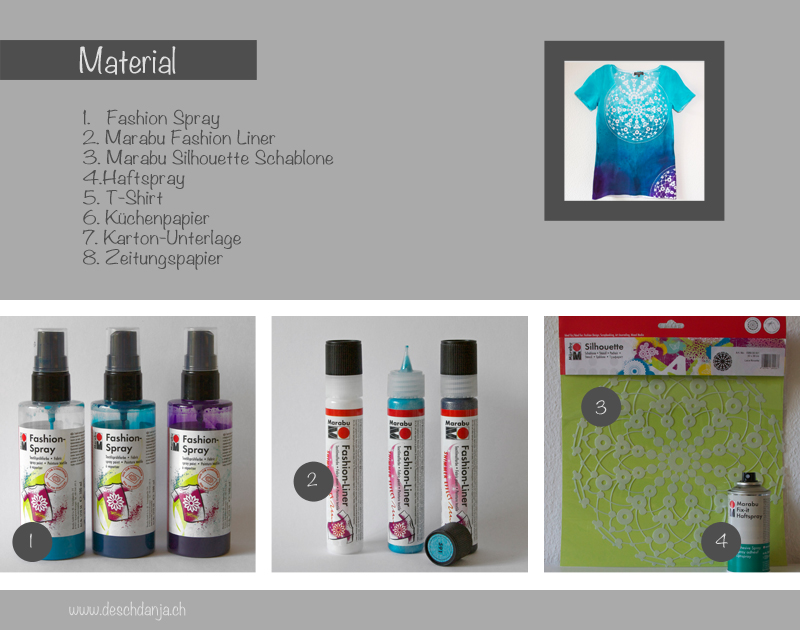 DIY Shirt mit Marabu Fashion Spray