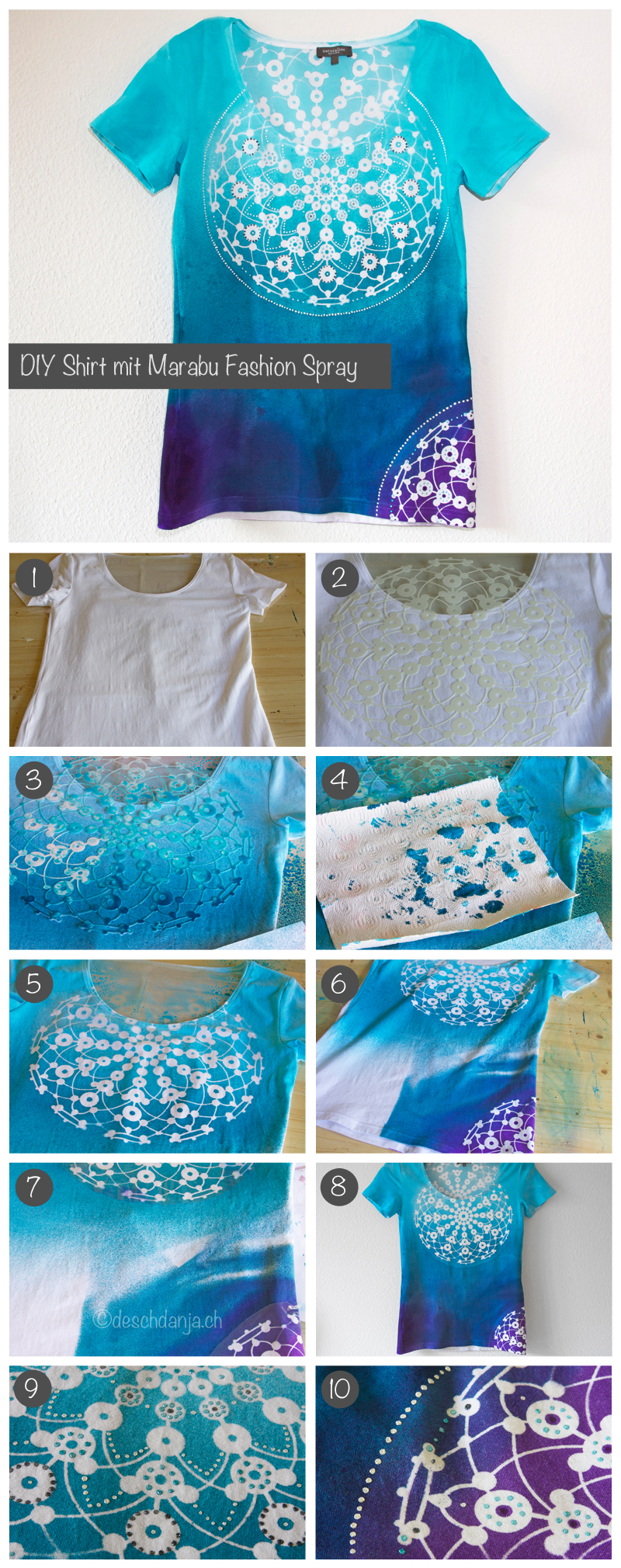 DIY Shirt mit Marabu Fashion Spray