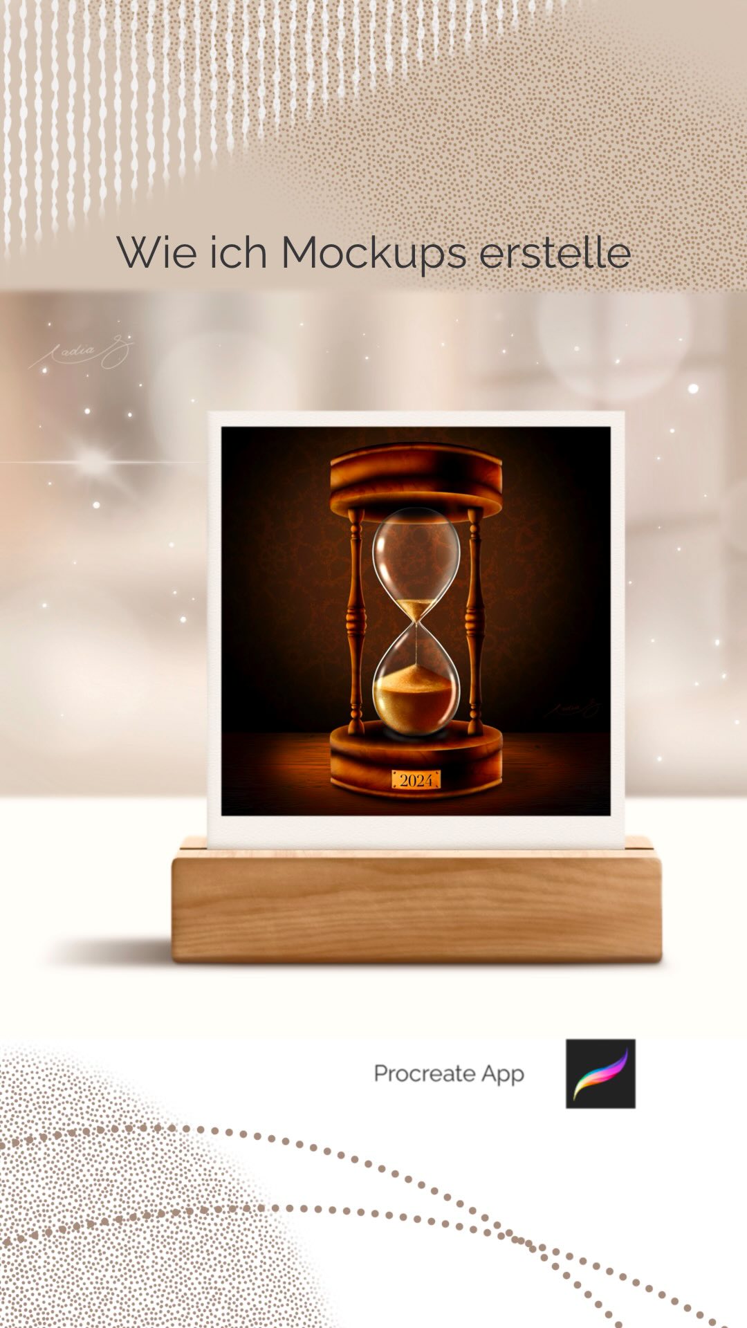 Eigentlich wollte ich ja ganz viel nähen in meiner wohlverdienten Weihnachtspause. In Wahrheit kleb ich aber bombenfest an meinem iPad und zeichne 🤣

Zum Jahresende zeige ich noch ein passendes Bild, welches ebenfalls nach einem Tutorial von @joel.create entstanden ist 🤩

Und was ich auch total gerne zeichne sind Mockups für meine Bilder. Also kleine digitale Szenerien für meine digitalen Bilder 🥰
Man kann ja auch Mockups als Stockfotos kaufen. Ich liebe aber die unschlagbare Flexibilität in Procreate. Denn dank der vielen Ebenen kann ich alles immer wieder neu zusammen stellen. 
Im Video zeig ich euch die individuellen Elemente auf den einzelnen Ebenen und ganz zum Ende noch ein paar Beispiele wie ich mit anderen Hintergründen einen ganz anderen Look kreieren kann. 
—•—•—
#procreateillustration #procreateapp #procreateartist #procreatetips #procreatemockup #procreateartwork #digitalillustration #illustrationprocess #illustrationinspiration #illustrationideas #artistsoninstagram #künstlerinnen #mockupdesign #mockupideas #mockuplove #womanwhodraw #zeichnenmachtglücklich #zeichnenmitprocreate #procreateapp #procreatelover