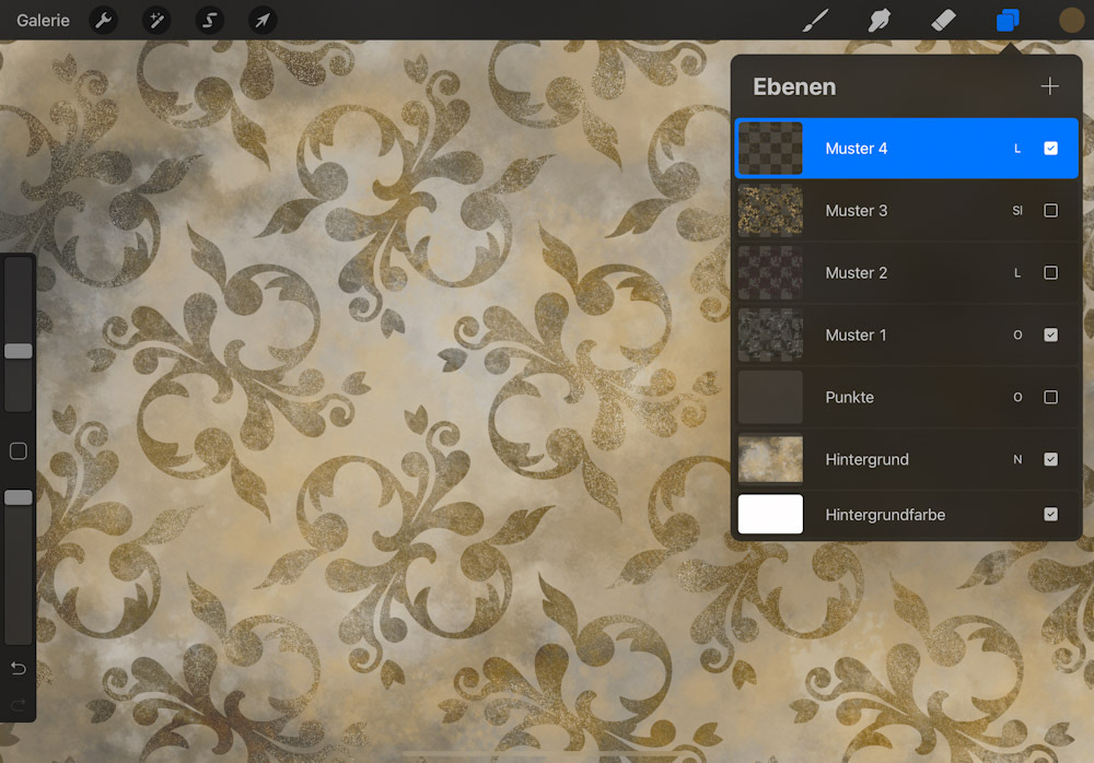 Ebenen in Procreate