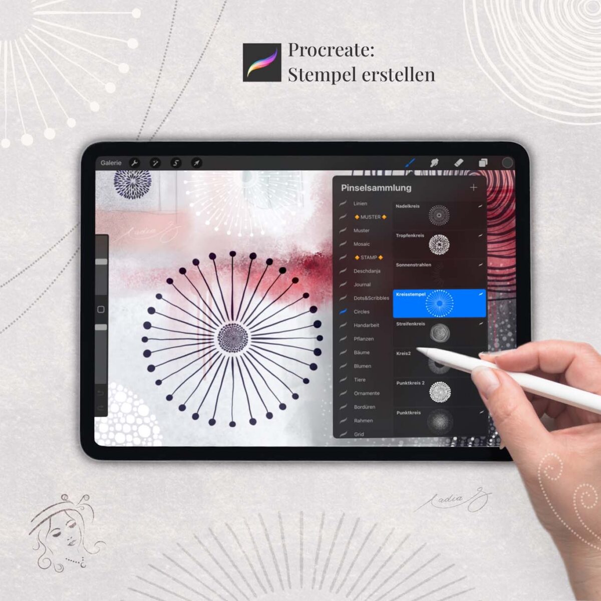 Eigenen Stempel erstellen in Procreate